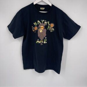 Bathing Ape ABC CAMO College Milo T-shirt Men’s Size L